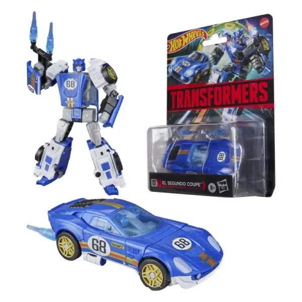 Transformers X Hot Wheels Collaborative - Figurine Deluxe Class El Segundo Coupe 13 cm