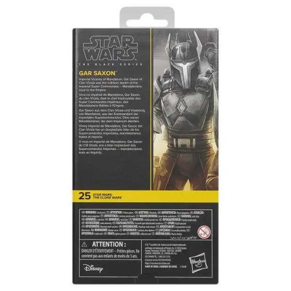 Star Wars: The Clone Wars - Figurine Black Series Gar Saxon 15 cm