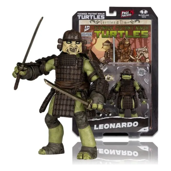 Les Tortues Ninja Page Punchers - Figurine Leonardo (Turtles in Time) 13 cm