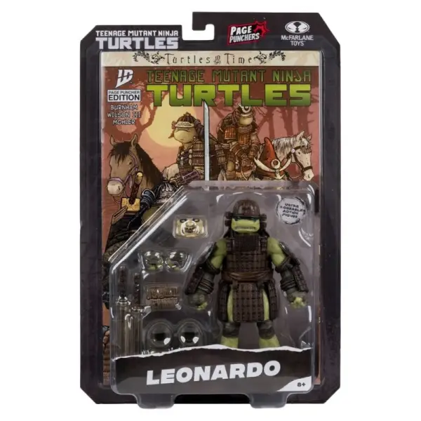 Les Tortues Ninja Page Punchers - Figurine Leonardo (Turtles in Time) 13 cm