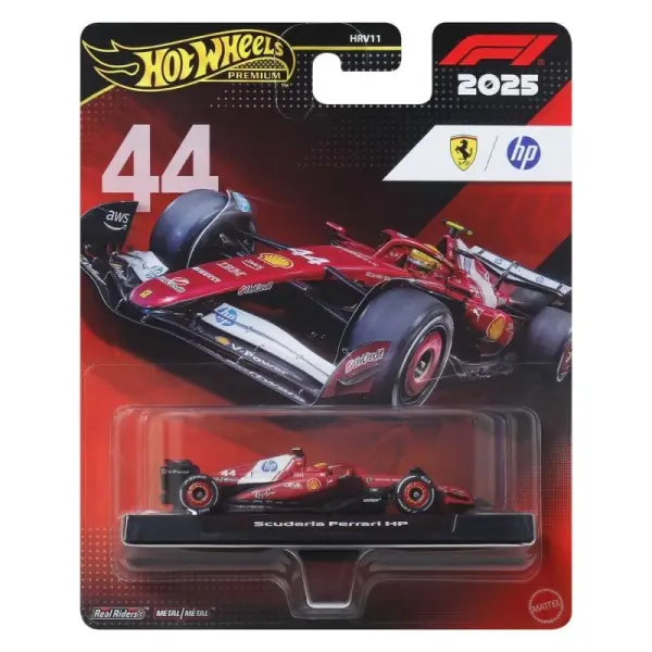 Formule 1 - Véhicule Formule 1 Hot Wheels Premium Die-Cast 1/64 Team Ferrari Driver 1