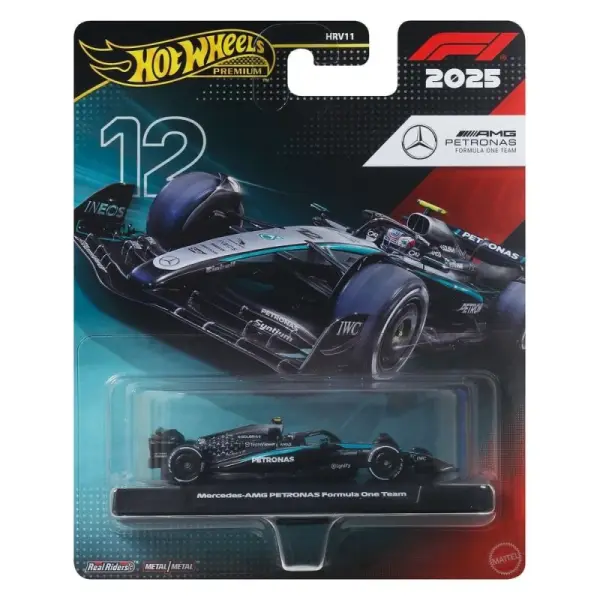 Formule 1 - Véhicule Formule 1 Hot Wheels Premium Die-Cast 1/64 Team Mercedes Benz Driver 2