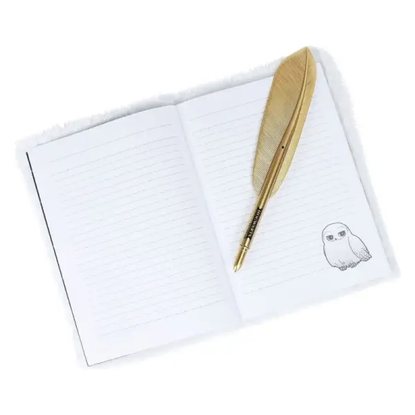 Harry Potter - Set Carnet de notes en peluche avec stylo Hedwig Magical Locations