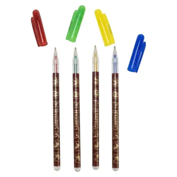 Harry Potter - Pack 4 stylos gel Harry Potter Magical Locations