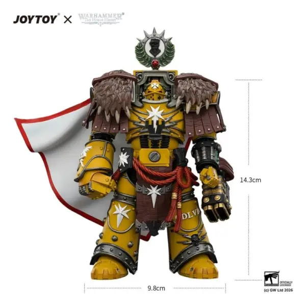 Warhammer - Figurine Imperial Fists Lord Castellan Evander Garrius, The Tyrant of Cthonia 14 cm