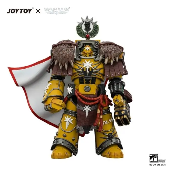 Warhammer - Figurine Imperial Fists Lord Castellan Evander Garrius, The Tyrant of Cthonia 14 cm