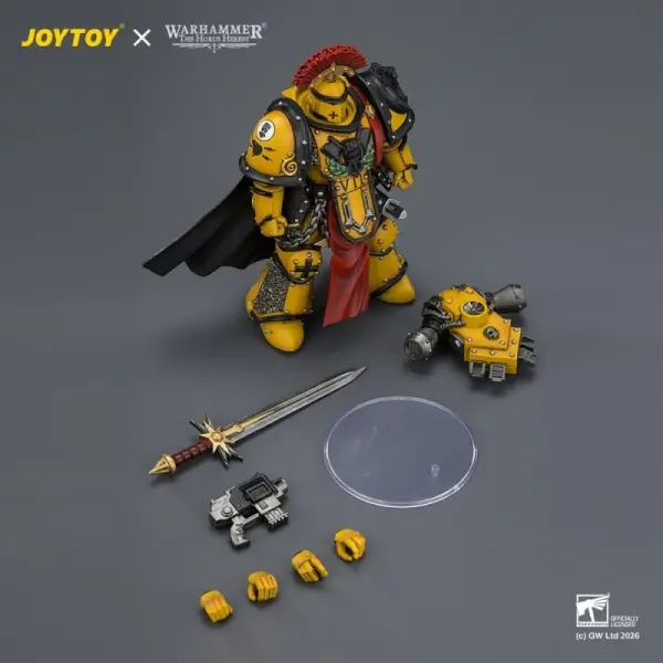 Warhammer - Figurine Imperial Fists Legion Praetor in Mk III Armour 13 cm