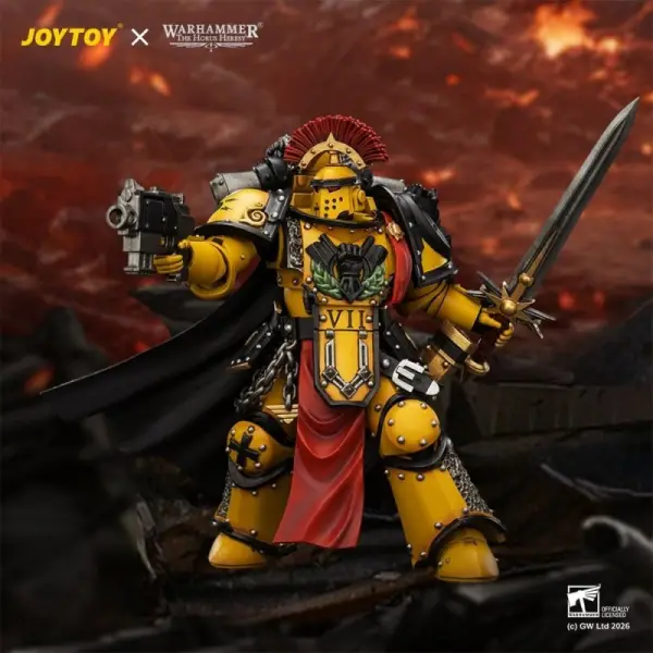 Warhammer - Figurine Imperial Fists Legion Praetor in Mk III Armour 13 cm