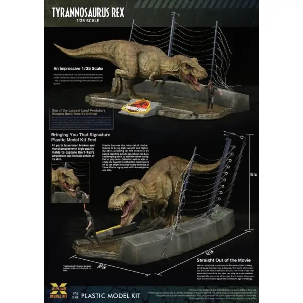 Jurassic Park - Figurine Plastic Model Kit 1/35 Tyrannosaurus Rex 42 cm