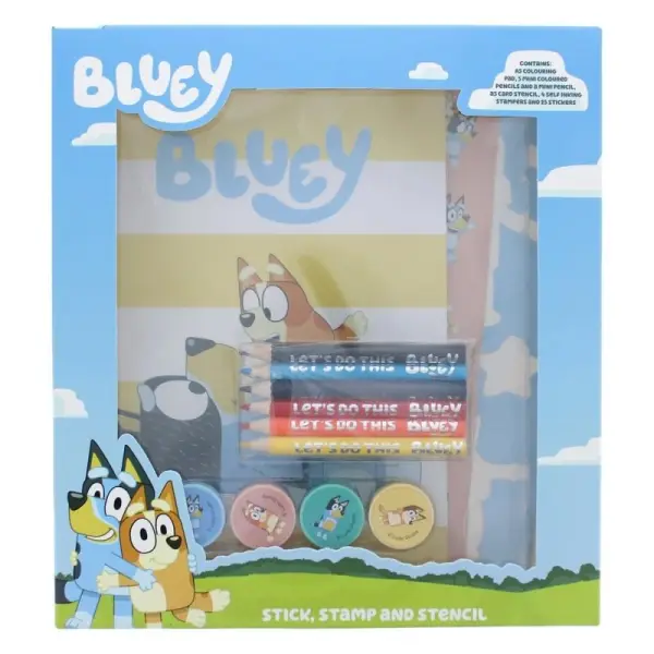 Bluey - Set de coloriage créatif Bluey 14 pièces
