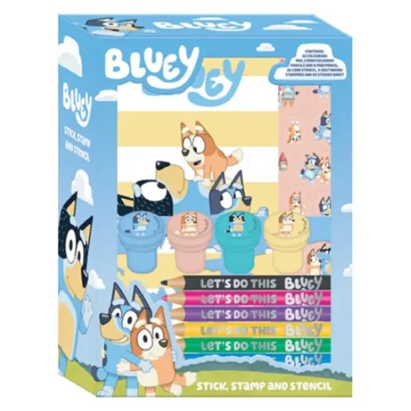 Bluey - Set de coloriage créatif Bluey 14 pièces