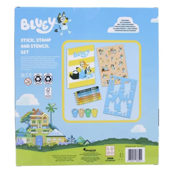Bluey - Set de coloriage créatif Bluey 14 pièces