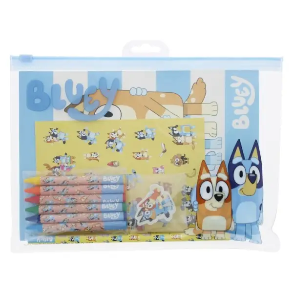 Bluey - Coffret papeterie 11 pièces Bluey