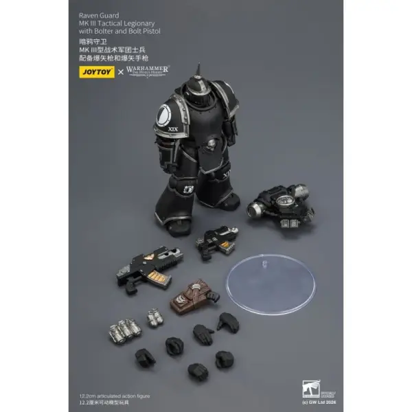 Warhammer 40k - Figurine Raven Guard MK III Tactical Legionary 12 cm
