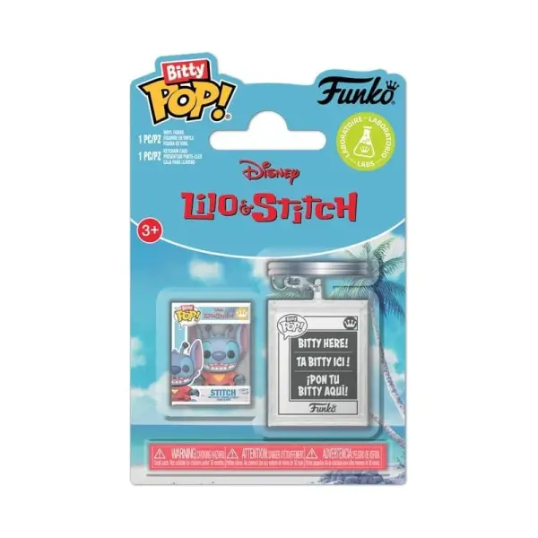 Lilo & Stitch - Pack 2 figurines Bitty POP! & Accessoire Stitch Bitty Pop porte-clés 2 cm
