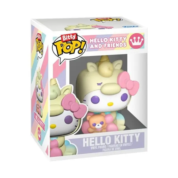 Hello Kitty - Pack 2 figurines Bitty POP! & Accessoire Hello Kitty porte-clés 2 cm