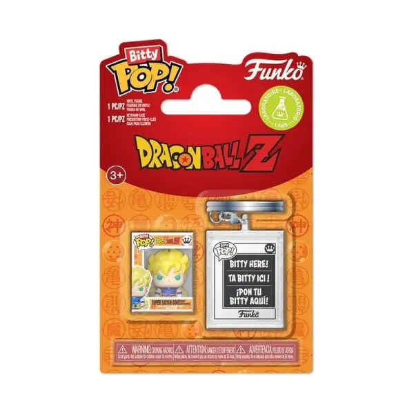 Dragon Ball Z - Pack 2 figurines Dragon Ball Z Bitty POP! & Accessoire Vegeta porte-clés 2 cm