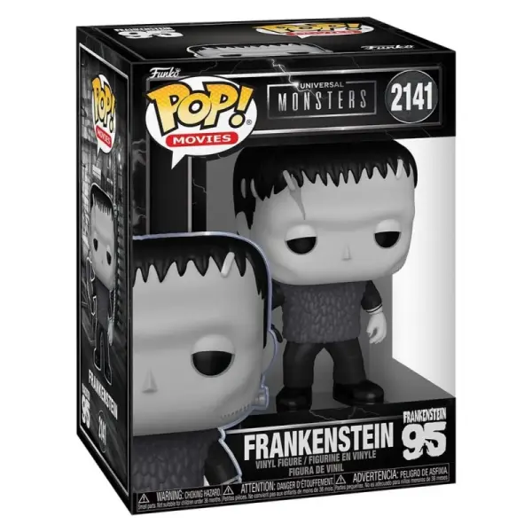 Universal Monsters - Figurine POP! Frankenstein 95ème Anniversaire (Noir & Blanc) 9 cm