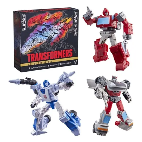 Transformers Age of the Primes - Pack 3 figurines Autobot Mirage & Bluestreak & Ironhide