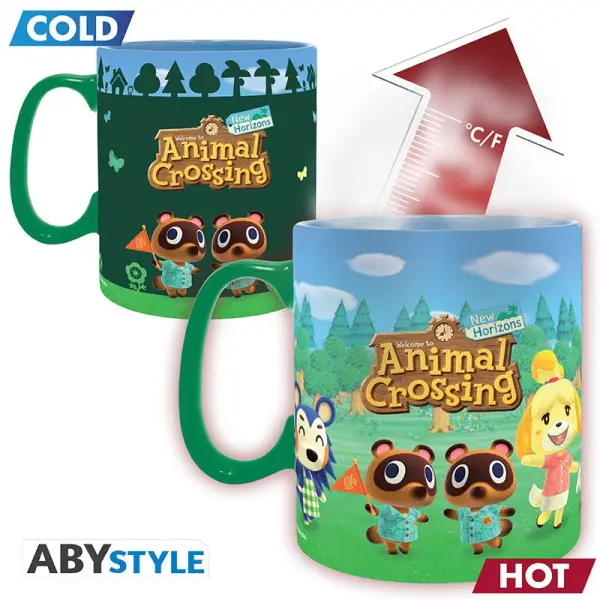 Animal Crossing - Mug Heat Change 460 ml Bienvenue sur l'ile