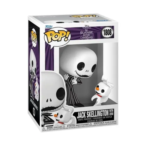 L'Étrange Noel de Mr Jack - Figurine POP! & Buddy Jack & Zero 9 cm