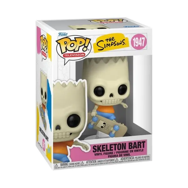 Les Simpson - Figurine POP! Skeleton Bart 9 cm