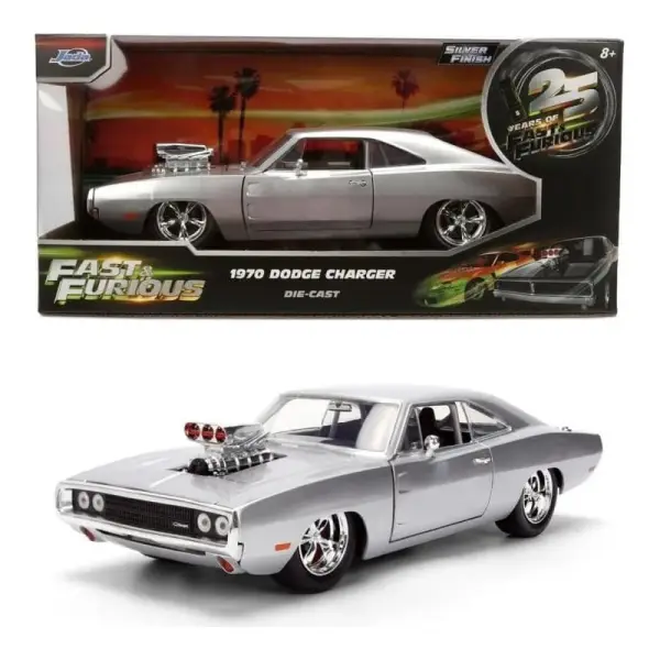 Fast & Furious - Véhicule Diecast 1:24 Edition anniverssaire Dodge de Dom 19 cm
