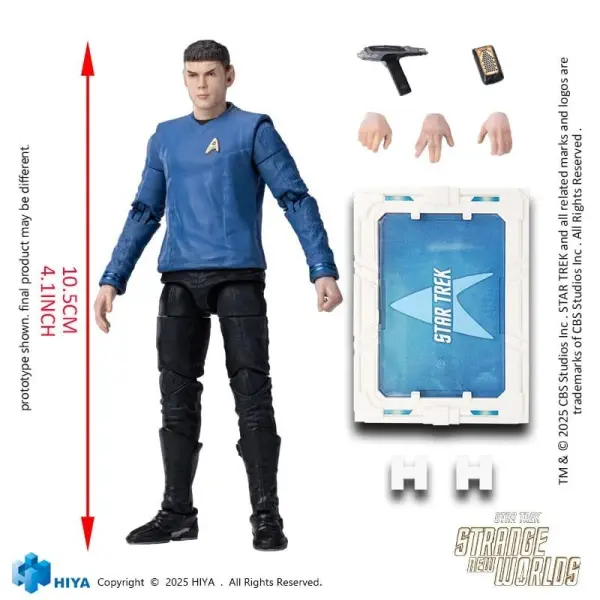 Star Trek Strange New Worlds - Figurine 1/18 Exquisite Mini Series Spock 11 cm