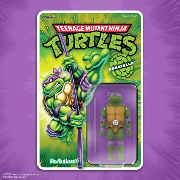 Les Tortues Ninja - Figurine ReAction+ Wave 01 Donatello