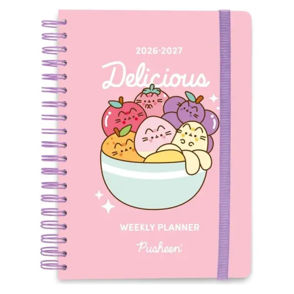 Pusheen - Agenda scolaire hebdomadaire A5 Pusheen Fruits 2026/2027