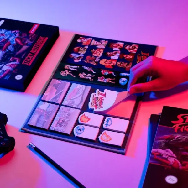Street Fighter - Carnet premium A5 Street Fighter avec autocollants