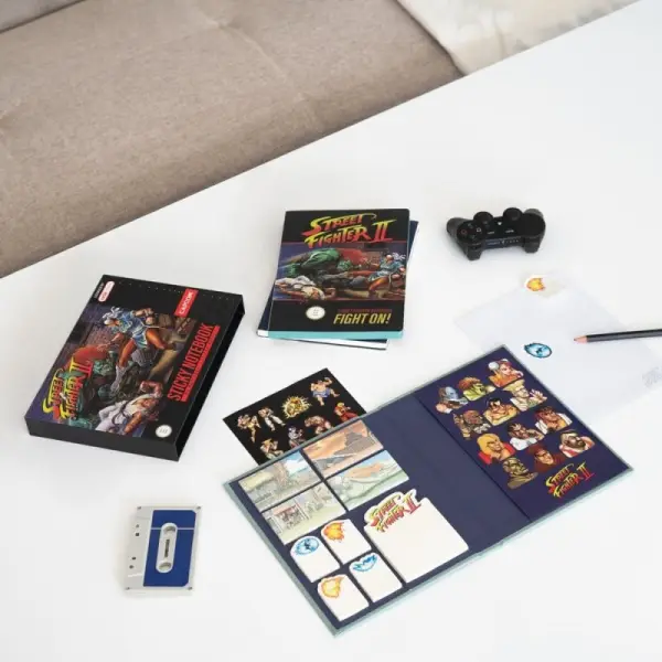 Street Fighter - Carnet premium A5 Street Fighter avec autocollants