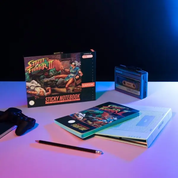 Street Fighter - Carnet premium A5 Street Fighter avec autocollants