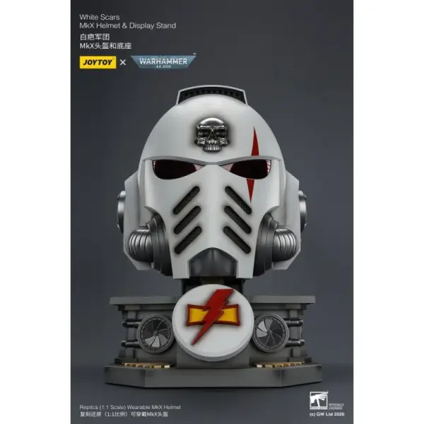 Warhammer 40k - Casque avec présentoir White Scars MkX 44 cm