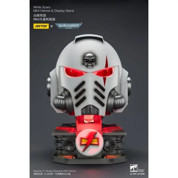 Warhammer 40k - Casque avec présentoir White Scars MkX 44 cm