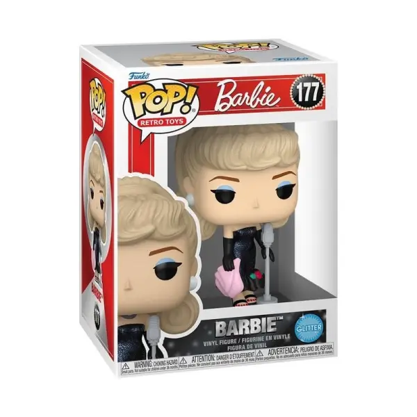 Barbie - Figurine POP! Retro Toys Barbie Pailletée 9 cm