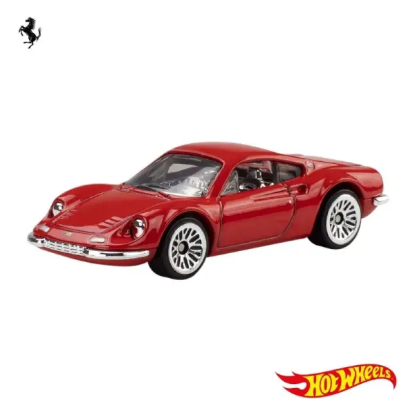 Hot Wheels - Pack 5 véhicules Hot Wheels Ferrari Die-Cast 1/64