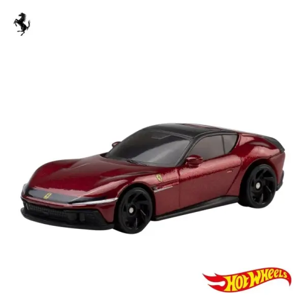 Hot Wheels - Pack 5 véhicules Hot Wheels Ferrari Die-Cast 1/64