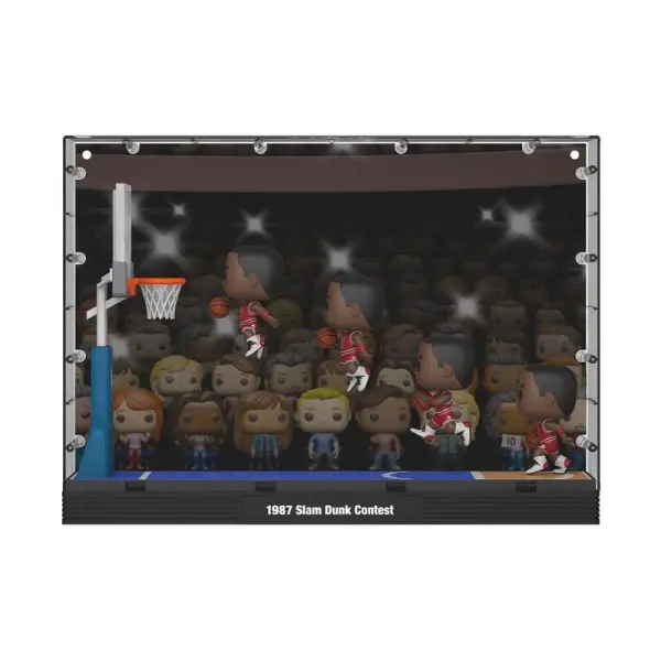 NBA - Figurines POP! NBA Moments Deluxe Bulls Michael Jordan (1987 Concours Dunk) 9 cm
