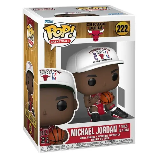 NBA Legends - Figurine POP! Chicago Bulls: Michael Jordan 3 Times in a Row 9 cm