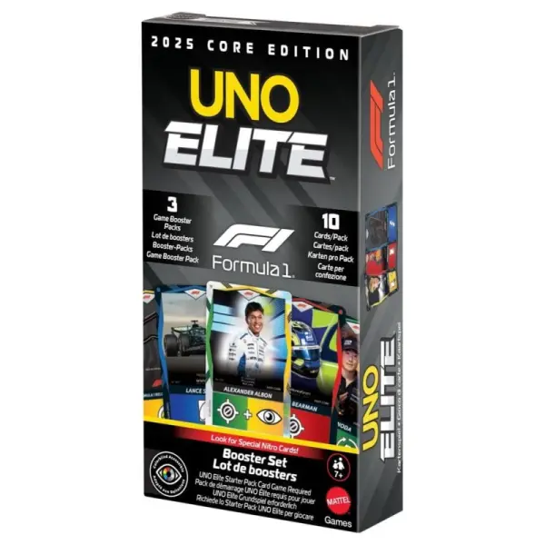 UNO - Jeu de cartes UNO Elite Formula 1 Booster-Set