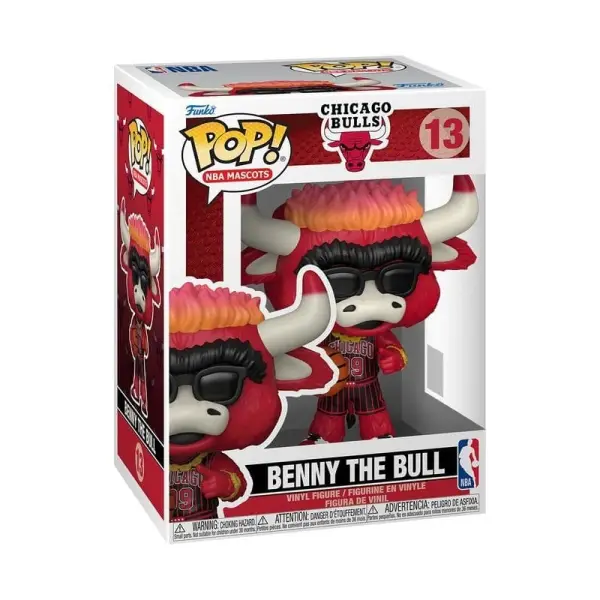 NBA - Figurine POP! Mascots Bulls Benny The Bull 9 cm