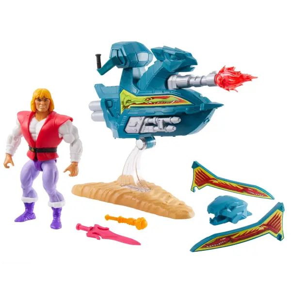 PRINCE ADAM WITH SKY SLED MASTERS OF THE UNIVERSE ORIGINS 2020 FIGURINE 14 CM