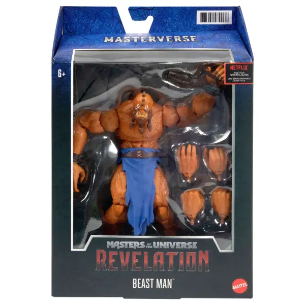 BEAST MAN MASTERS OF THE UNIVERSE: REVELATION MASTERVERSE 2021 FIGURINE 18 CM