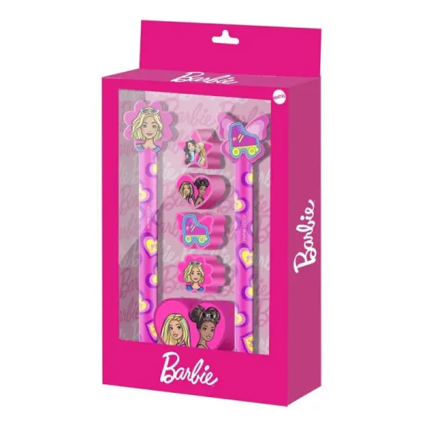 Barbie - Set d'écriture Barbie 7 pièces