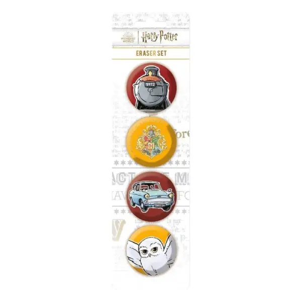 Harry Potter - Pack 4 gommes Harry Potter