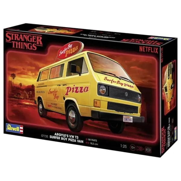Stranger Things - Maquette 1/25 VW T3 Bus Surfer Boy 19 cm
