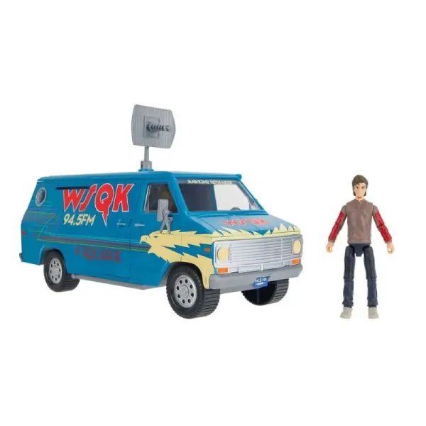 Stranger Things World Of Figure & Vehicle - Figurine et véhicule The Squawk van Playset avec Steve