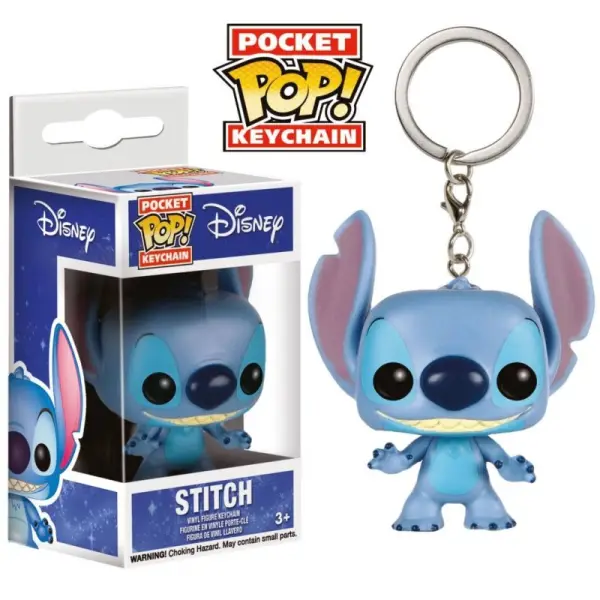 Lilo & Stitch - Porte-clés Pocket POP! Stitch 4 cm