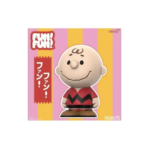 Snoopy - Figurine Snoopy Soft FUN! FUN! Charlie Brown (Red Shirt) 13 cm